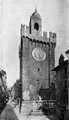 Clock tower in Brescia