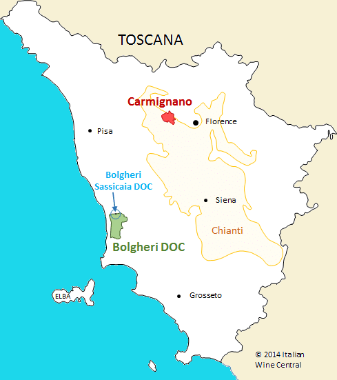 Toscana with Bolgheri and Carmignano